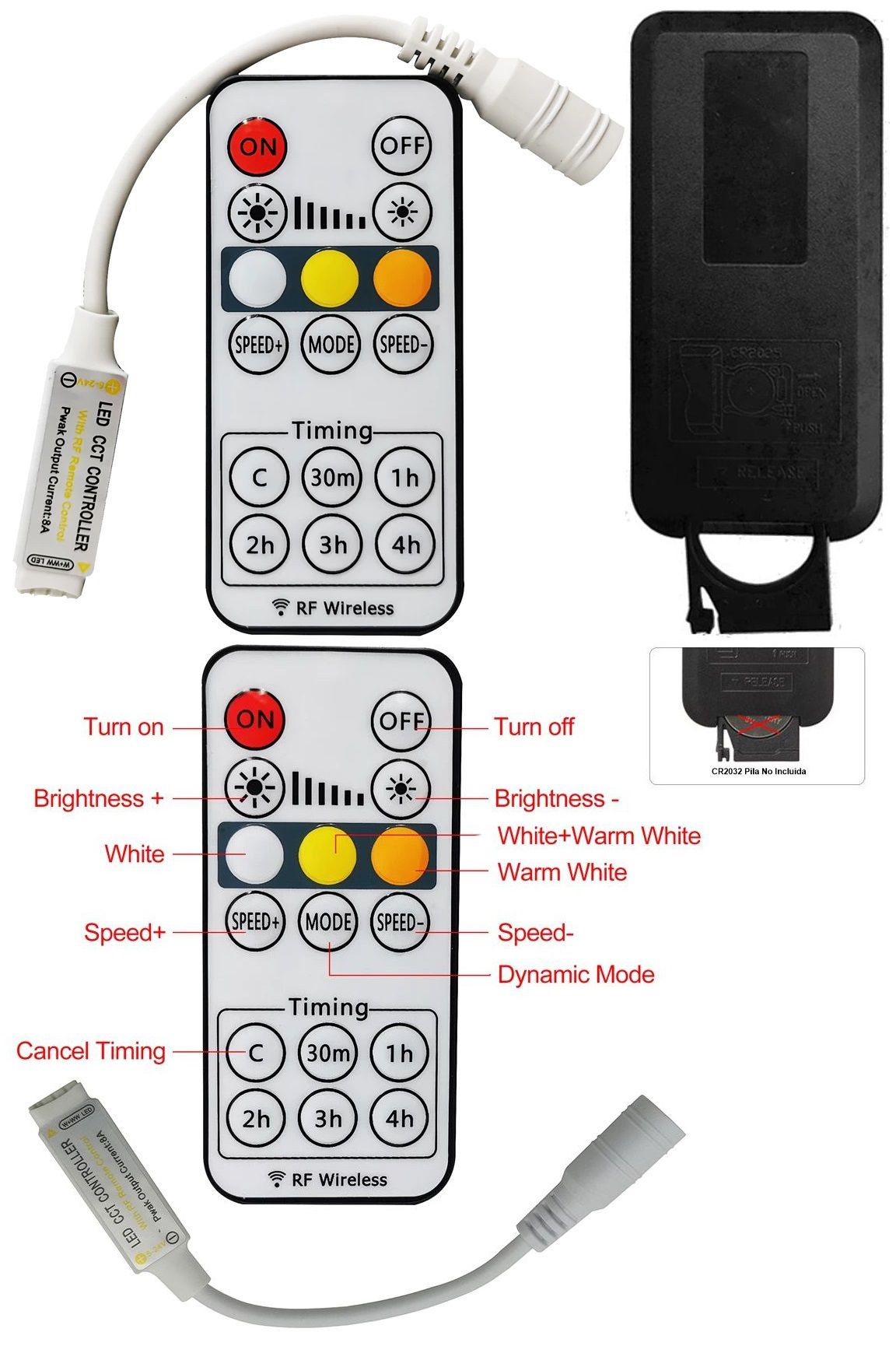 Slim Dimmer Timer Led